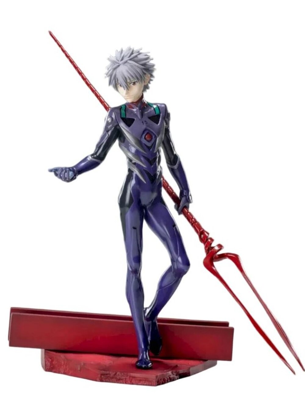 New Sega Shin Evangelion Kaworu Nagisa with Spear of Longinus Figure Japan 21cm
